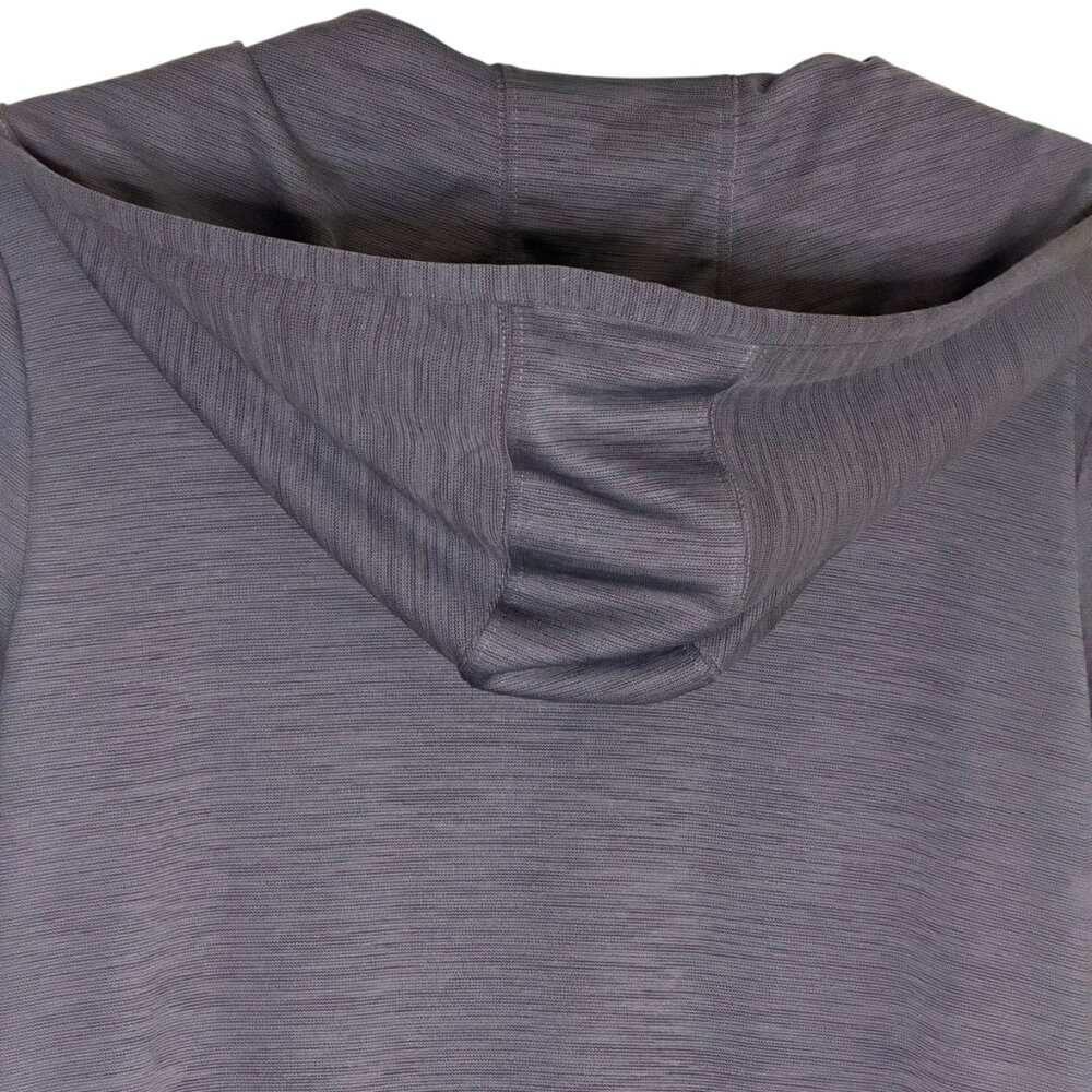 Under Armour Loose Mens Shirt Top HeatGear Hooded Marl Gray M NWOT - Picture 5 of 9